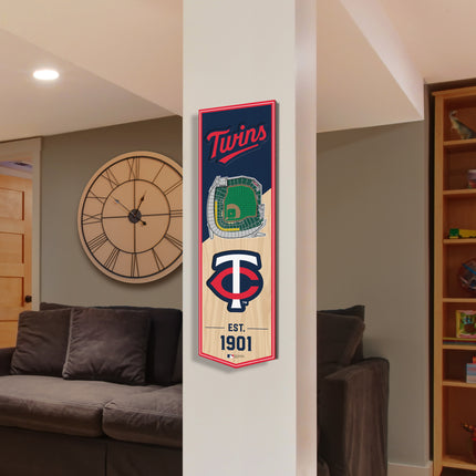 Minnesota Twins 3D Stadium 6x19 Banners