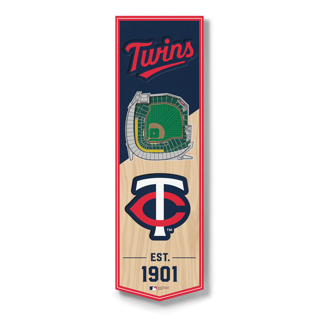 Minnesota Twins 3D Stadium 6x19 Banners