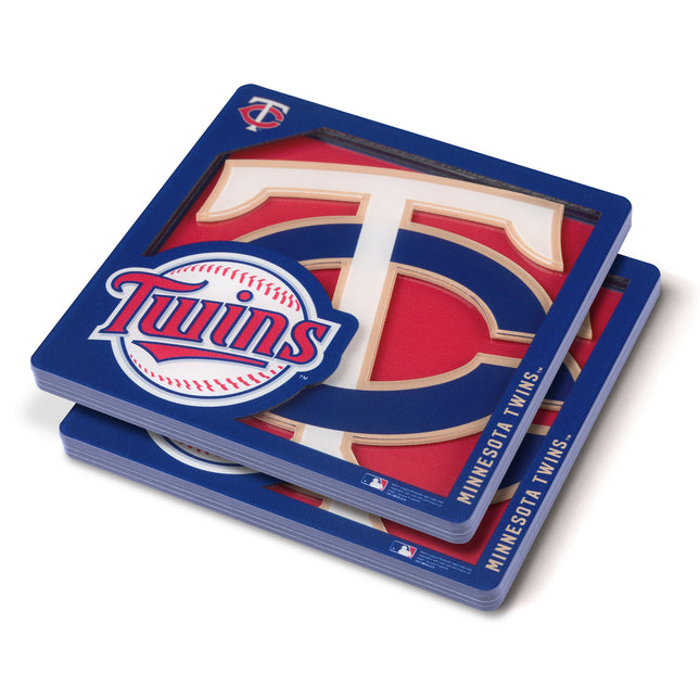 Minnesota Twins 3D Logo Series Coasters