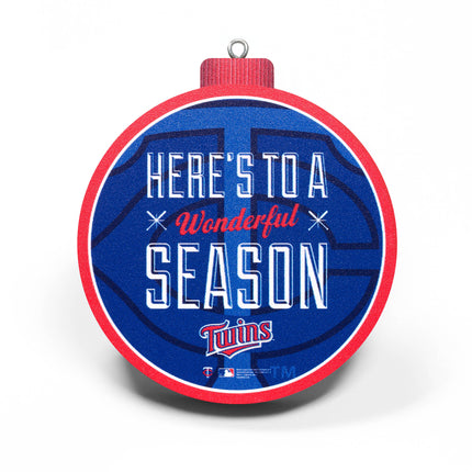 Minnesota Twins 3D Logo Series Ornament