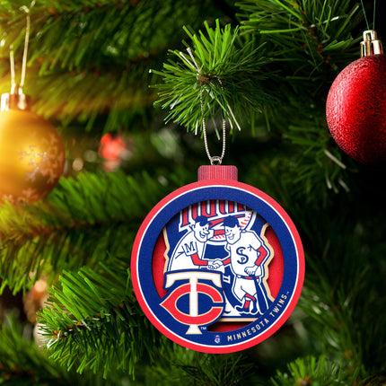 Minnesota Twins 3D Logo Series Ornament