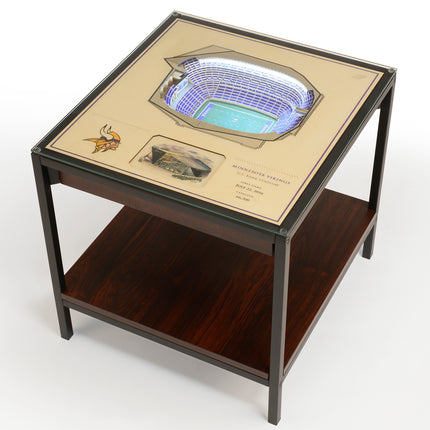 Minnesota Vikings 25 Layer Stadium View Lighted End Table