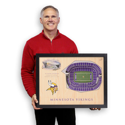 Minnesota Vikings 25 Layer Stadium Art