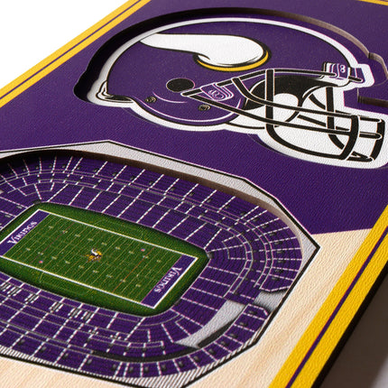 Minnesota Vikings 3D Stadium 6x19 Banners