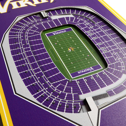 Minnesota Vikings 8x32 3D Stadium Banner