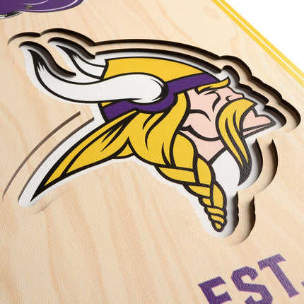 Minnesota Vikings 8x32 3D Stadium Banner