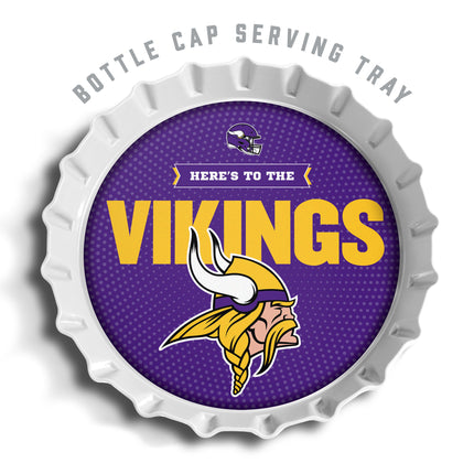Minnesota Vikings Bottle Cap Serving Tray