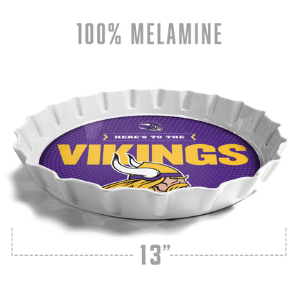 Minnesota Vikings Bottle Cap Serving Tray