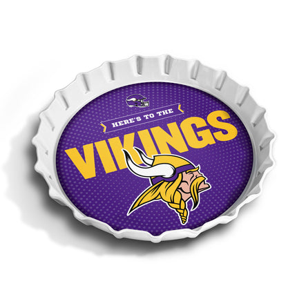 Minnesota Vikings Bottle Cap Serving Tray