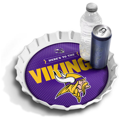 Minnesota Vikings Bottle Cap Serving Tray