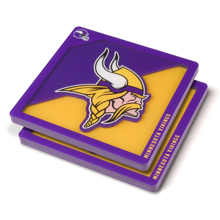 Minnesota Vikings 3D Logo Series Coasters