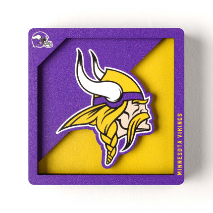 Minnesota Vikings 3D Logo Series Magnet
