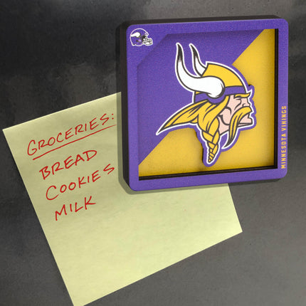 Minnesota Vikings 3D Logo Series Magnet
