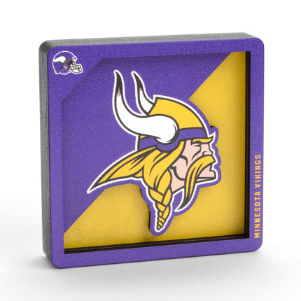 Minnesota Vikings 3D Logo Series Magnet