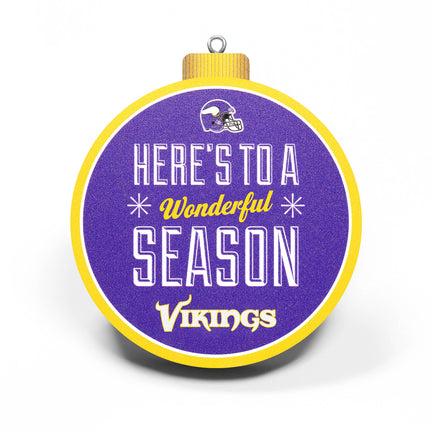 Minnesota Vikings 3D Logo Series Ornament