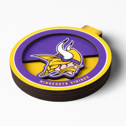 Minnesota Vikings 3D Logo Series Ornament
