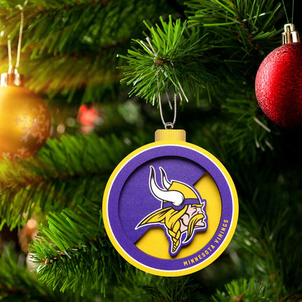 Minnesota Vikings 3D Logo Series Ornament