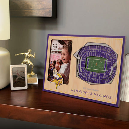 Minnesota Vikings 3D StadiumView Picture Frame