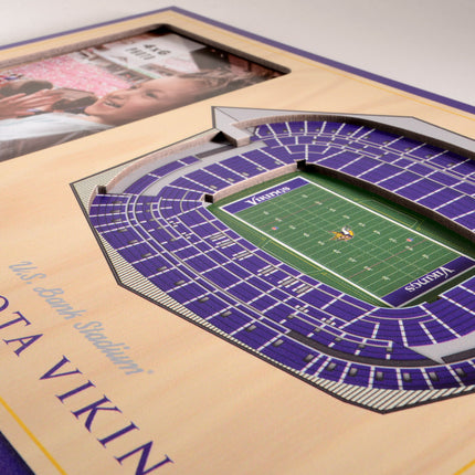 Minnesota Vikings 3D StadiumView Picture Frame