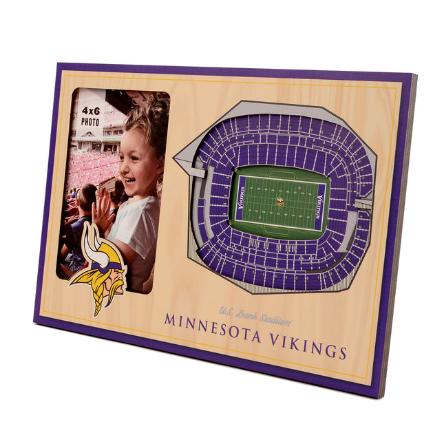 Minnesota Vikings 3D StadiumView Picture Frame