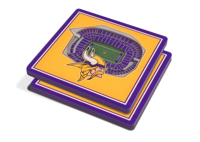Minnesota Vikings 3D Stadium View Coasters