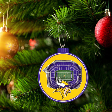 Minnesota Vikings 3D StadiumView Ornaments