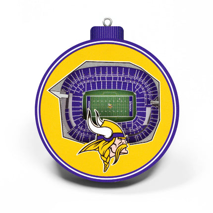 Minnesota Vikings 3D StadiumView Ornaments