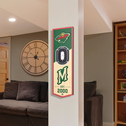 Minnesota Wild 3D Stadium 6x19 Banners