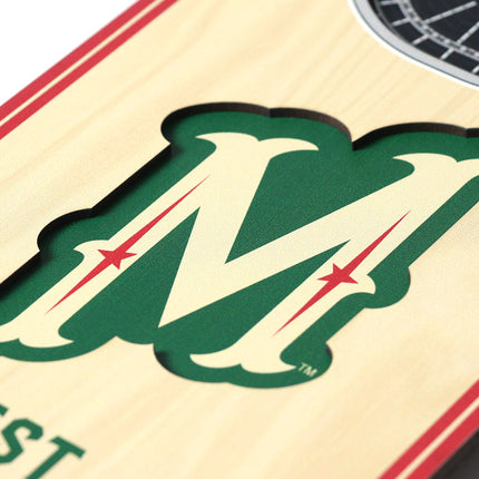 Minnesota Wild 3D Stadium 6x19 Banners