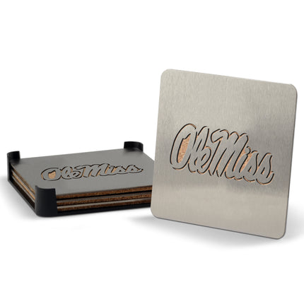 Ole Miss Rebels (4) Boaster Drink Coasters