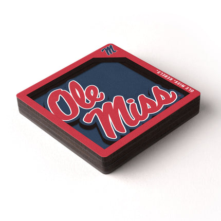Ole Miss Rebels 3D Logo Series Magnet
