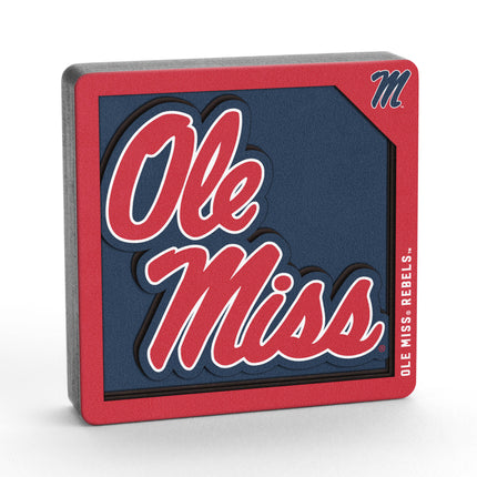 Ole Miss Rebels 3D Logo Series Magnet