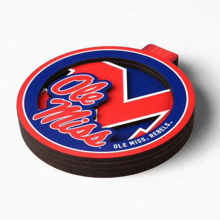 Ole Miss Rebels 3D Logo Series Ornament