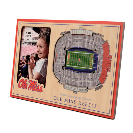 Ole Miss Rebels 3D StadiumView Picture Frame