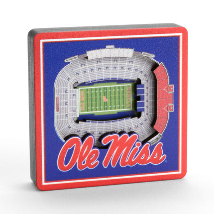 Ole Miss Rebels 3D StadiumView Magnets