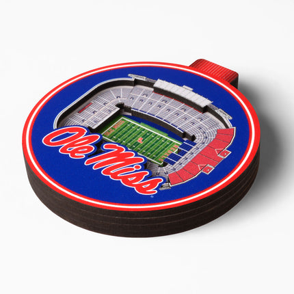 Ole Miss Rebels 3D StadiumView Ornaments
