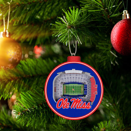 Ole Miss Rebels 3D StadiumView Ornaments