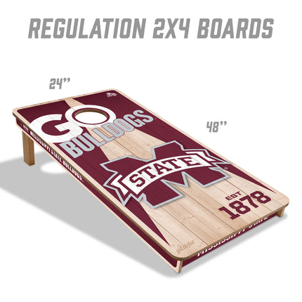Mississippi State Bulldogs 2x4 Cornhole Boards