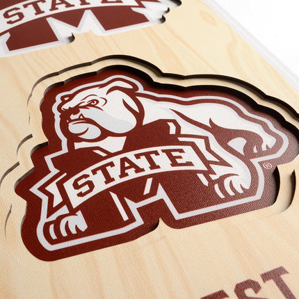 Mississippi State Bulldogs 8x32 3D Stadium Banner