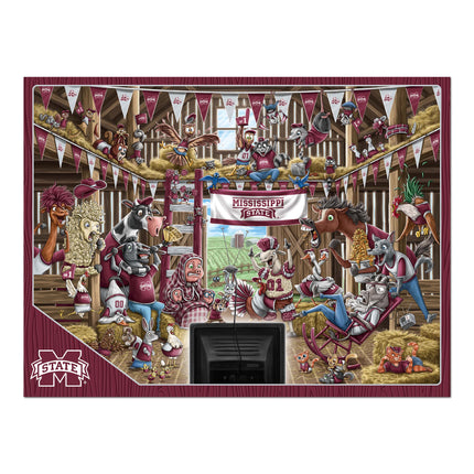 Mississippi State Bulldogs Barnyard Fans Puzzle - 500 PC
