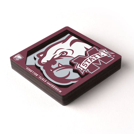 Mississippi State Bulldogs 3D Logo Series Magnet