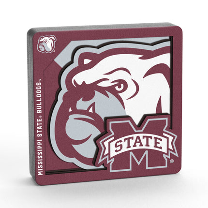 Mississippi State Bulldogs 3D Logo Series Magnet