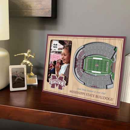 Mississippi State Bulldogs 3D StadiumView Picture Frame