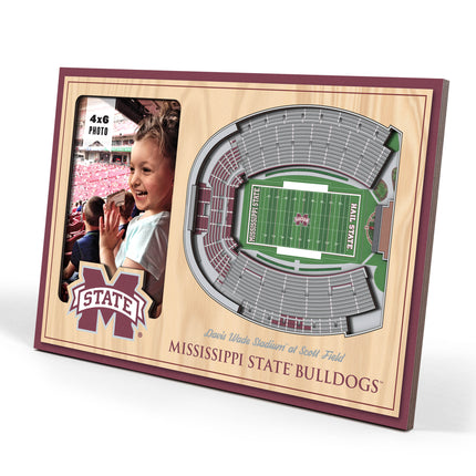 Mississippi State Bulldogs 3D StadiumView Picture Frame