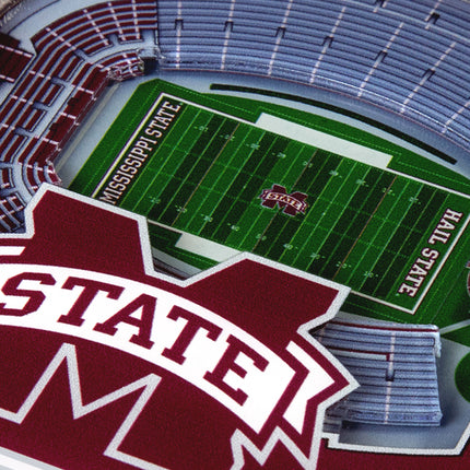 Mississippi State Bulldogs 3D Stadium View Coasters