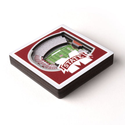 Mississippi State Bulldogs 3D StadiumView Magnets