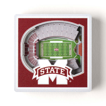 Mississippi State Bulldogs 3D StadiumView Magnets