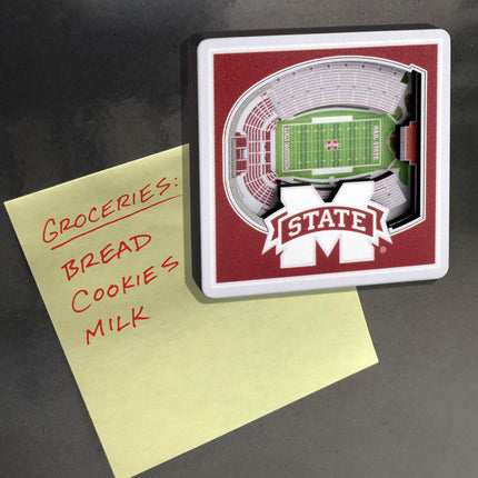 Mississippi State Bulldogs 3D StadiumView Magnets