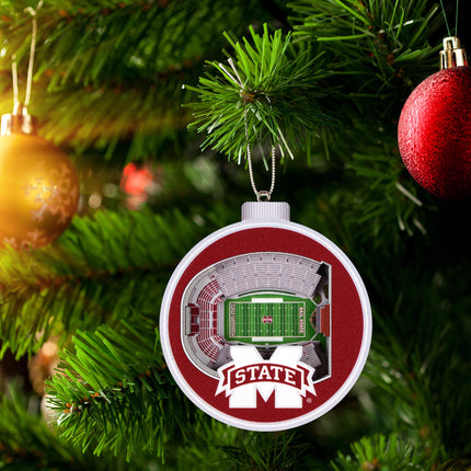 Mississippi State Bulldogs 3D StadiumView Ornaments