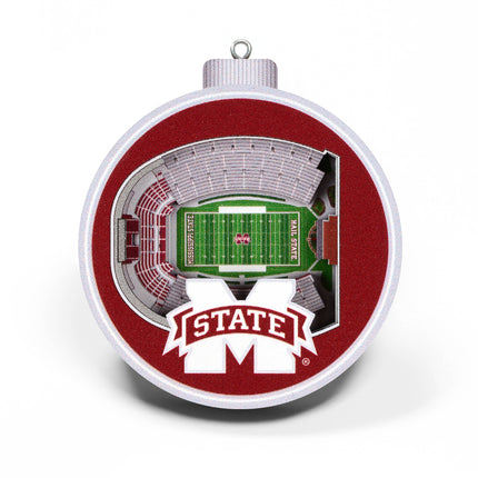 Mississippi State Bulldogs 3D StadiumView Ornaments